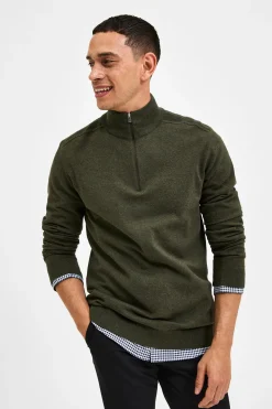 SELECTED HOMME SLHBERG LS HALF ZIP NOOS