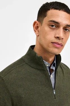 SELECTED HOMME SLHBERG LS HALF ZIP NOOS