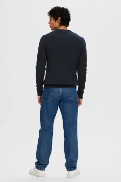 SELECTED HOMME SLHDANE LS KNIT STRUCTURE CREW NECK NOOS