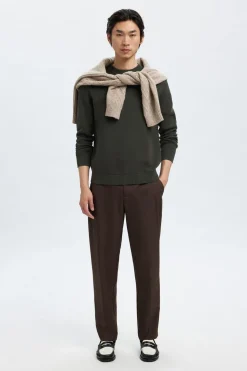 SELECTED HOMME SLHDANE LS KNIT STRUCTURE CREW NECK NOOS