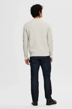SELECTED HOMME SLHDANE LS KNIT STRUCTURE CREW NECK NOOS