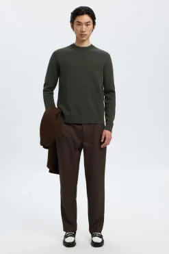 SELECTED HOMME SLHDANE LS KNIT STRUCTURE CREW NECK NOOS