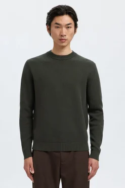 SELECTED HOMME SLHDANE LS KNIT STRUCTURE CREW NECK NOOS