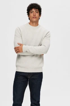 SELECTED HOMME SLHDANE LS KNIT STRUCTURE CREW NECK NOOS