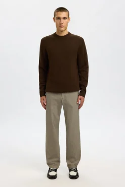 SELECTED HOMME SLHDANE LS KNIT STRUCTURE CREW NECK NOOS