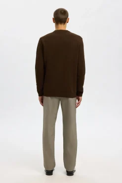 SELECTED HOMME SLHDANE LS KNIT STRUCTURE CREW NECK NOOS