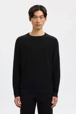 SELECTED HOMME SLHROSS LS KNIT STRUCTURE CREW NECK NOOS