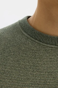 SELECTED HOMME SLHROSS LS KNIT STRUCTURE CREW NECK NOOS