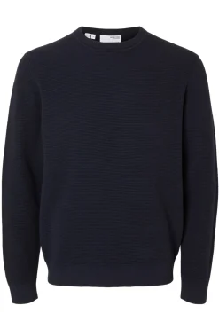 SELECTED HOMME SLHROSS LS KNIT STRUCTURE CREW NECK NOOS
