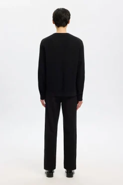SELECTED HOMME SLHROSS LS KNIT STRUCTURE CREW NECK NOOS