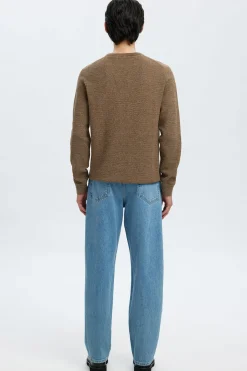 SELECTED HOMME SLHROSS LS KNIT STRUCTURE CREW NECK NOOS