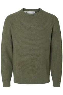 SELECTED HOMME SLHROSS LS KNIT STRUCTURE CREW NECK NOOS