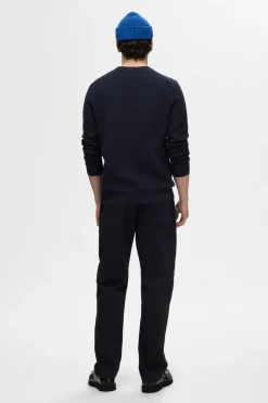 SELECTED HOMME SLHROSS LS KNIT STRUCTURE CREW NECK NOOS
