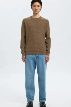 SELECTED HOMME SLHROSS LS KNIT STRUCTURE CREW NECK NOOS