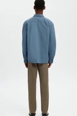 SELECTED HOMME SLHTRAVIS TWILL OVERSHIRT LS NOOS