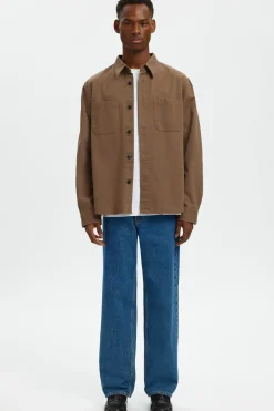 SELECTED HOMME SLHTRAVIS TWILL OVERSHIRT LS NOOS