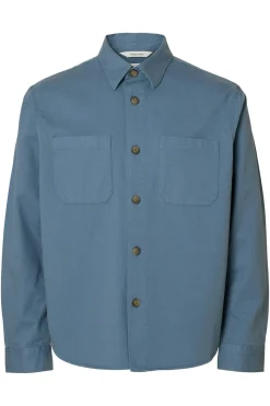 SELECTED HOMME SLHTRAVIS TWILL OVERSHIRT LS NOOS