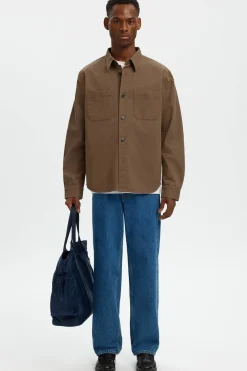 SELECTED HOMME SLHTRAVIS TWILL OVERSHIRT LS NOOS