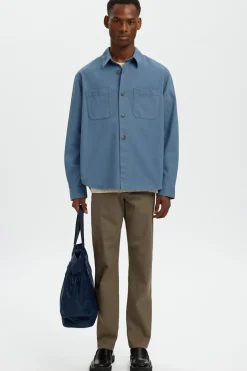 SELECTED HOMME SLHTRAVIS TWILL OVERSHIRT LS NOOS
