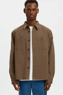 SELECTED HOMME SLHTRAVIS TWILL OVERSHIRT LS NOOS
