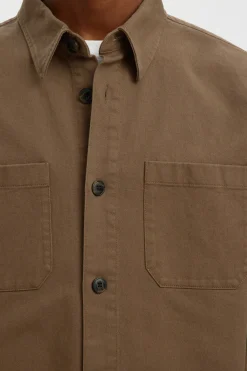 SELECTED HOMME SLHTRAVIS TWILL OVERSHIRT LS NOOS