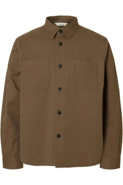 SELECTED HOMME SLHTRAVIS TWILL OVERSHIRT LS NOOS