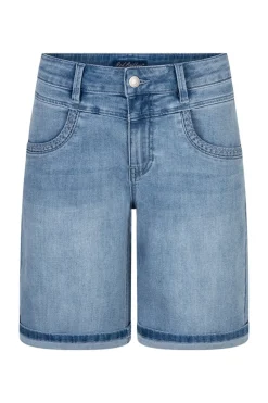 Sienna - Denim shorts med detalje syninger