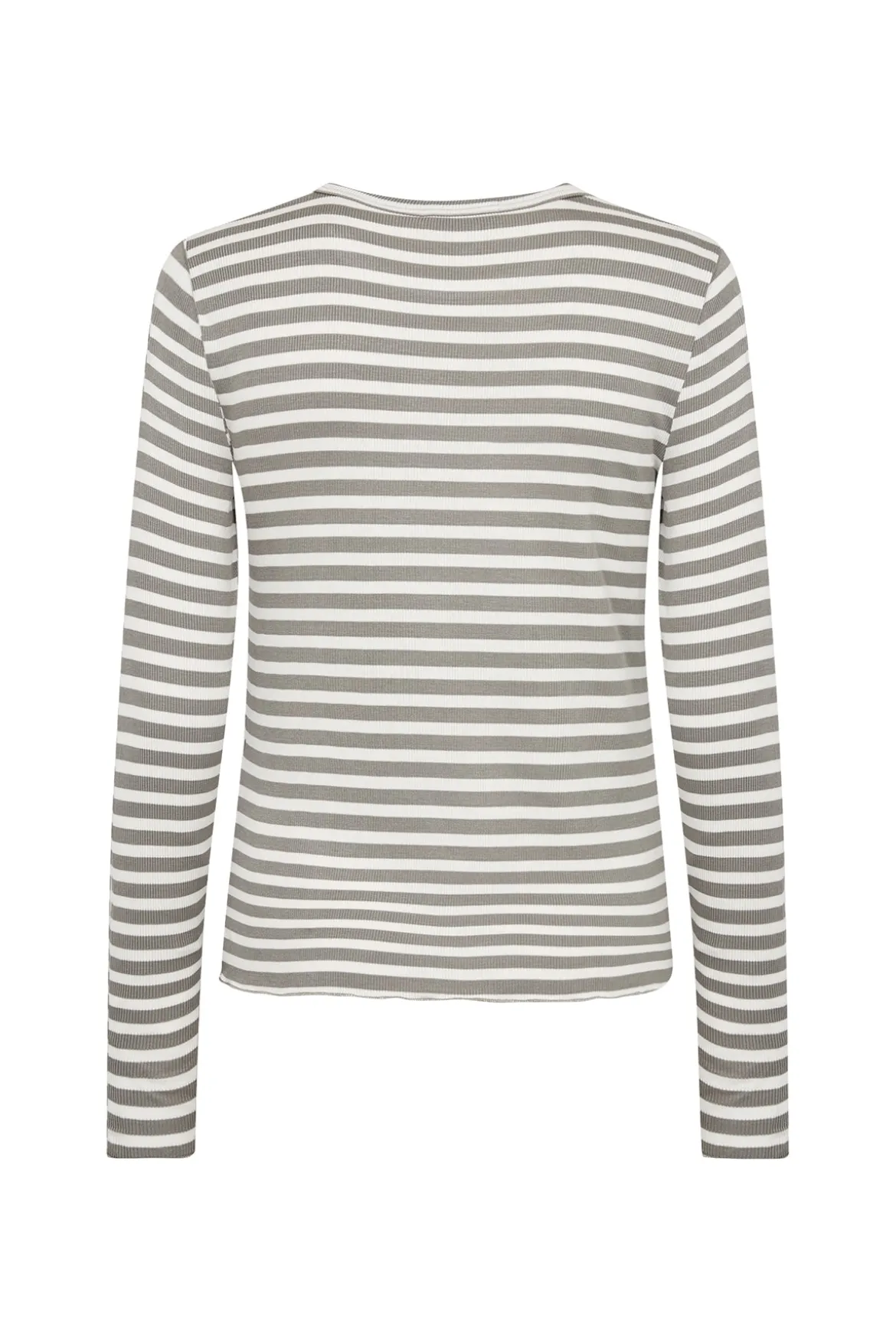 Sille - Stribet langærmet t-shirt