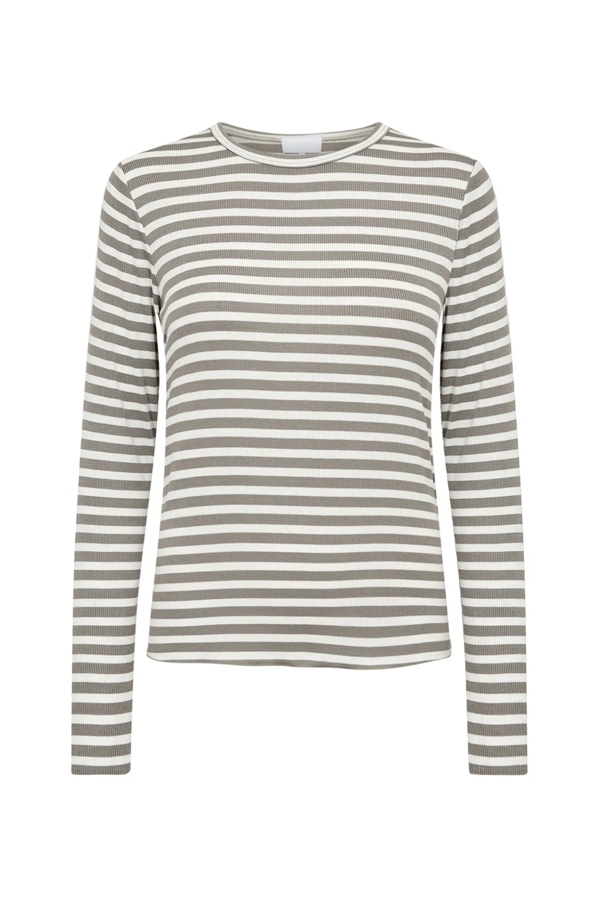 Sille - Stribet langærmet t-shirt