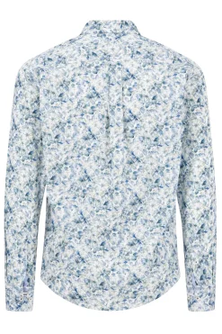 Skjorte i bomuld med blomsterprint