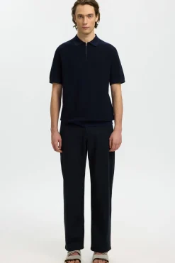 SLHCRAN - Kortærmet strik polo med zip