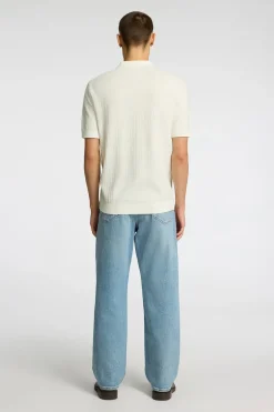 SLHCRAN - Kortærmet strik polo med zip
