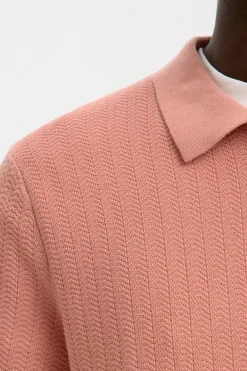 SLHCRAN - Kortærmet strik polo med zip
