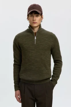 SLHDANE - Rullekrave med half zip