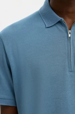 SLHFAVE - Polo med half zip