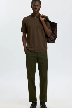 SLHFAVE - Polo med half zip