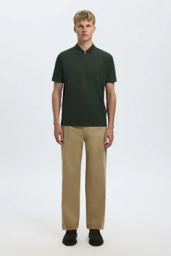SLHFAVE - Polo med half zip