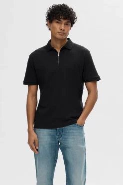 SLHFAVE - Polo med half zip