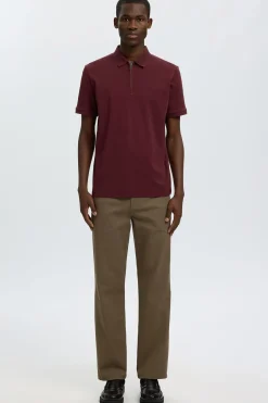 SLHFAVE - Polo med half zip