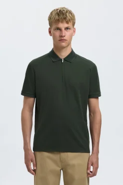 SLHFAVE - Polo med half zip
