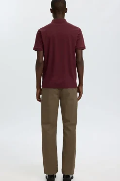 SLHFAVE - Polo med half zip