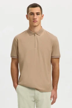 SLHFAVE - Polo med half zip
