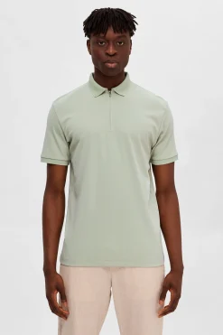 SLHFAVE - Polo med half zip