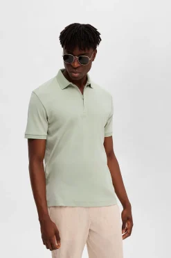 SLHFAVE - Polo med half zip