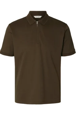 SLHFAVE - Polo med half zip