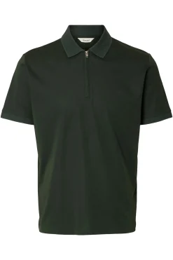 SLHFAVE - Polo med half zip
