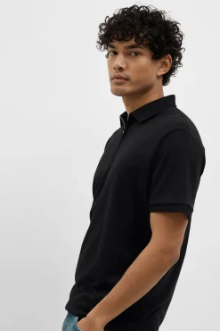 SLHFAVE - Polo med half zip