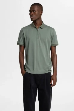 SLHFAVE - Polo med half zip