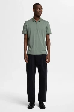 SLHFAVE - Polo med half zip