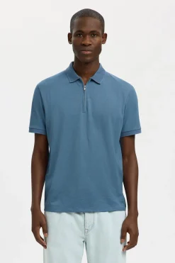 SLHFAVE - Polo med half zip